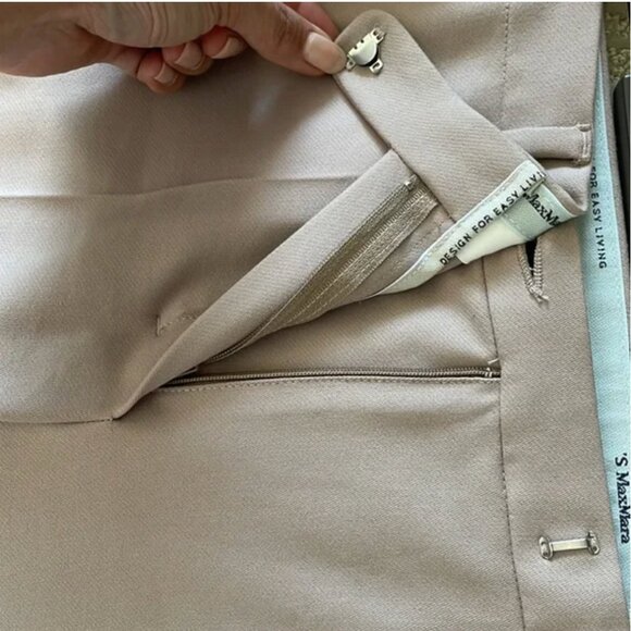 Cotton and viscose trousers 'S MAX MARA - Picture 13 of 16
